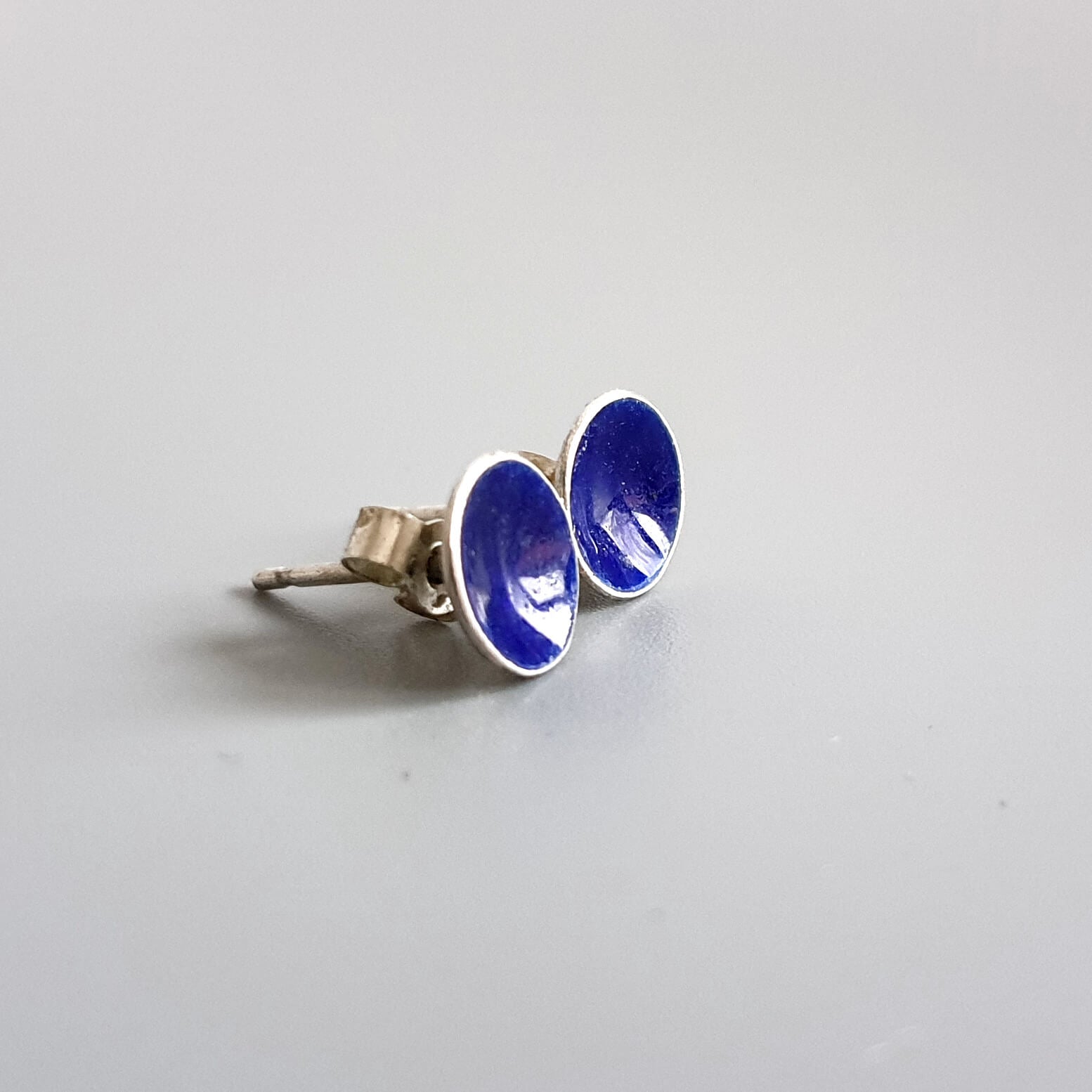 Silver on sale enamel earrings