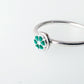 Pinwheel Silver Enamel Stacking Ring - MaisyPlum