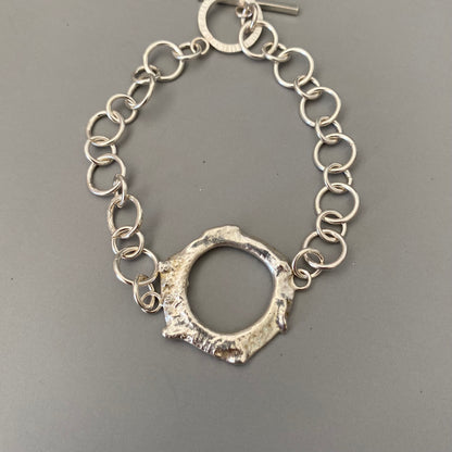 Freeform Silver Bracelet