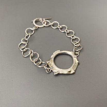 Freeform Silver Bracelet