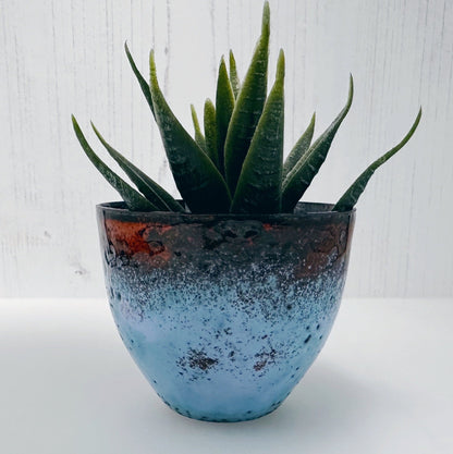 Small Blue and Orange Enamel Bowl - MaisyPlum