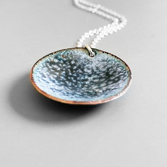 Solar Enamel Pendant - Grey - MaisyPlum