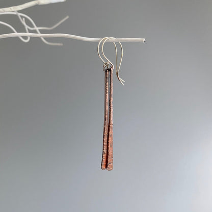 Tapered Copper Earrings - MaisyPlum