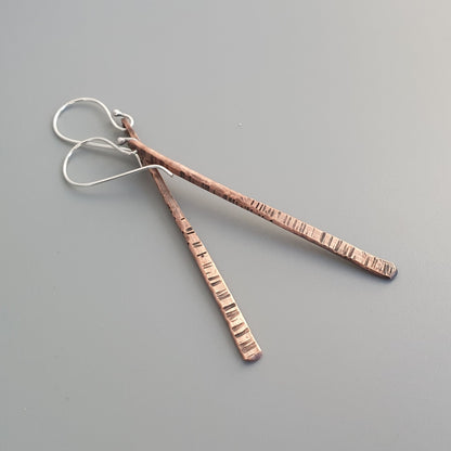 Tapered Copper Earrings - MaisyPlum