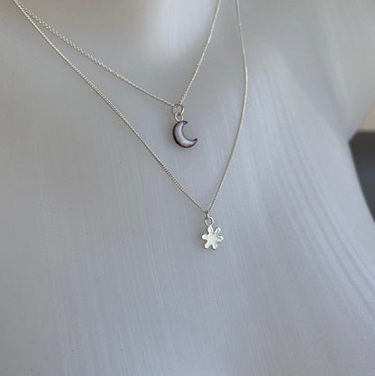 Tiny Crescent Moon Pendant - MaisyPlum